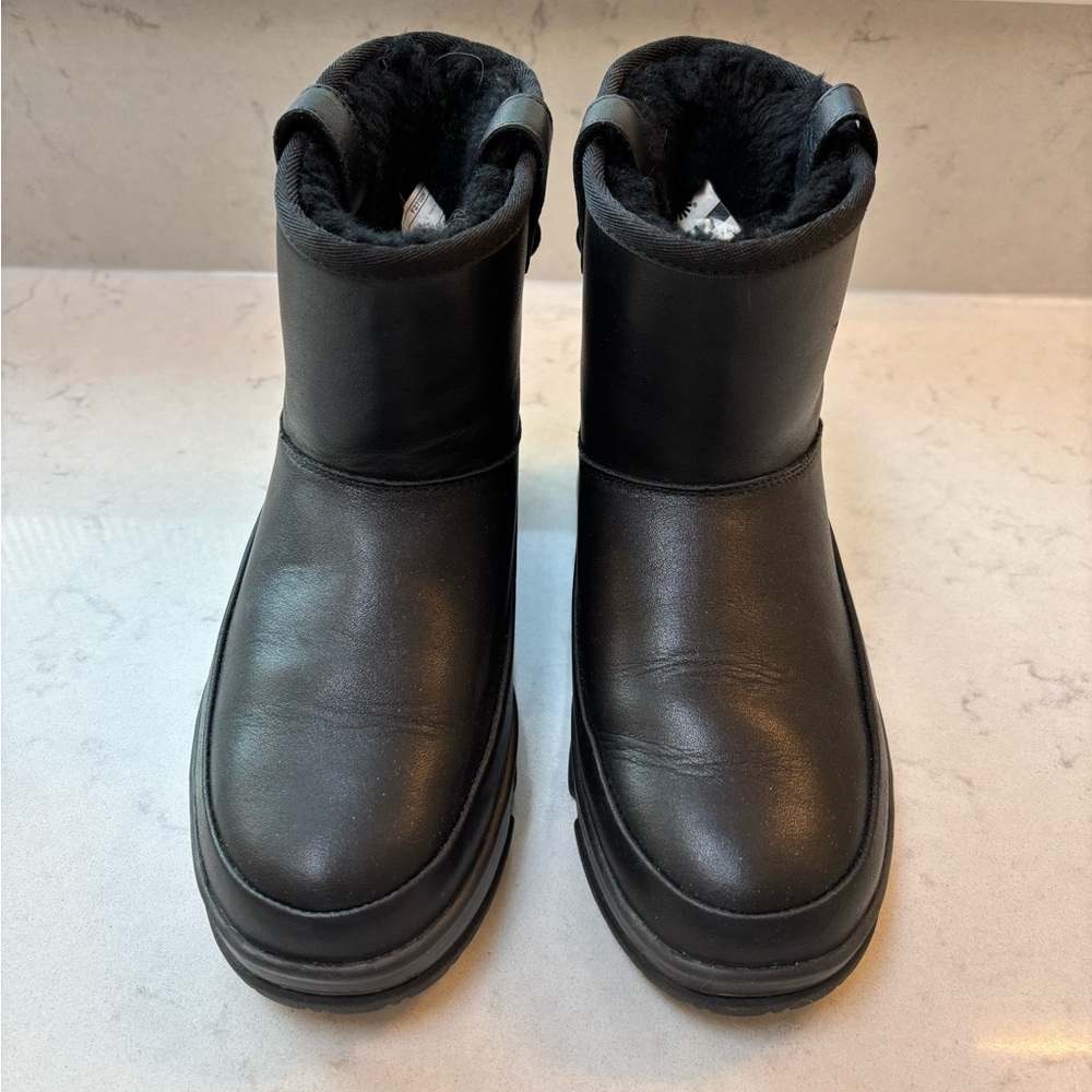 UGG Black Fur-Lined Boots